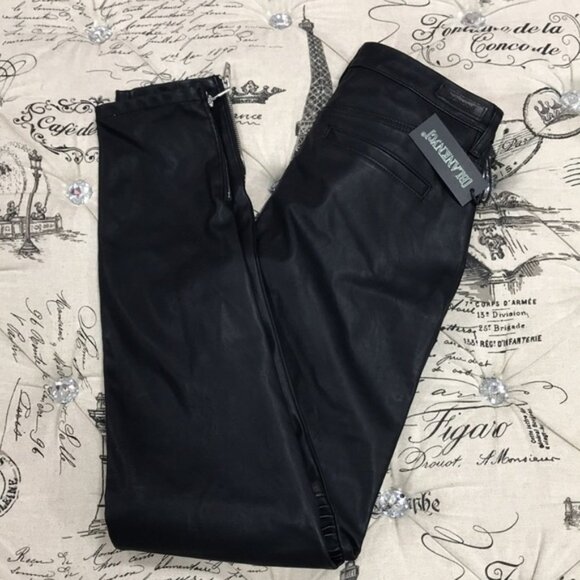 BLANK NYC Vegan Leather Moto Jeans - Picture 7 of 7